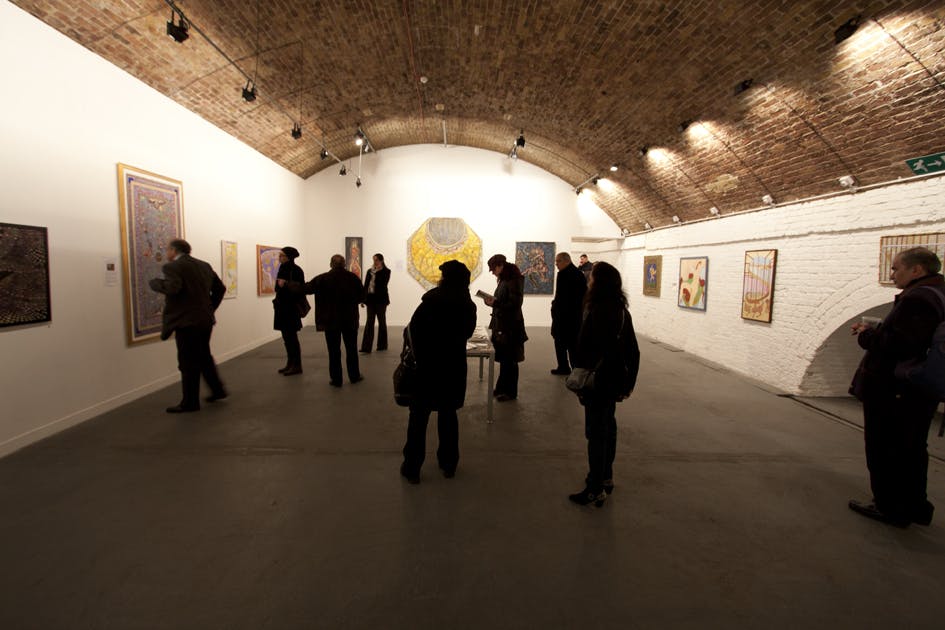 Art gallery in Hoxton Arches, ideal for intimate events and networking receptions.